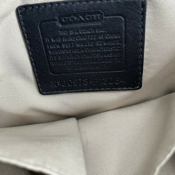 Coach Black Pebbled Leather Hampton Purse Bag F13084 - Picture 5 of 5